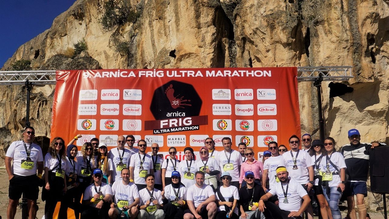 OEDAŞ 50 çalışanıyla  Frig Ultra Maratonu’na katıldı