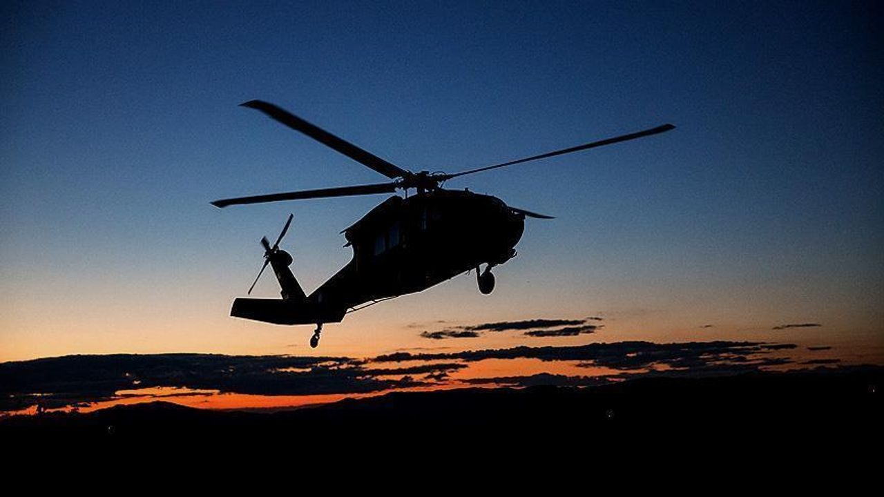 Ormanda mahsur kalan kadın helikopterle kurtarıldı