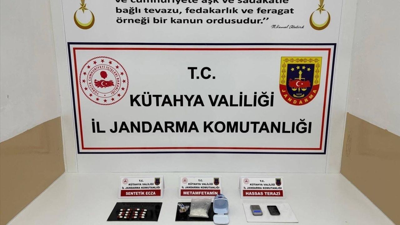 Kütahya'da bir kişi yasaklı maddeden yakalandı