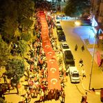 Uşak'ta dev Türk Bayrağıyla Fener Alayı yürüyüşü yapıldı
