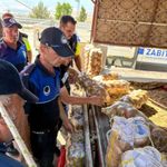 Sandıklı'da yol kenarında patates ve yöresel ekmek satan işletmelere denetim