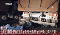 Uşak'ta motosikletiyle kamyona arkadan çarpan Ercan Özcan hayatını kaybetti