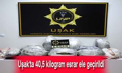 Uşak'ta 40,5 Kilogram Esrar Ele Geçirildi