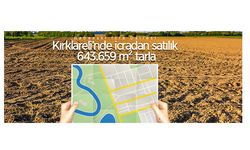 Kırklareli Babaeski'de icradan satılık 643.659 m² tarla