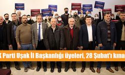 AK Parti Uşak İl Başkanlığı üyeleri, 28 Şubat'ı kınadı