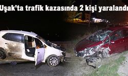 Uşak'ta trafik kazasında 2 kişi yaralandı
