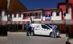 Uşak CHP'den "Sınır Namustur" pankartı