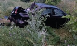 Şarampole devrilen otomobildeki 4 kişi yaralandı