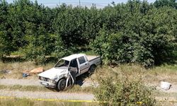 Şarampole devrilen kamyonetteki sürücü öldü, eşi ağır yaralandı