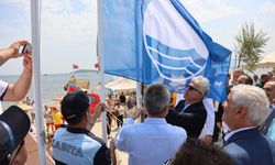 Gelinkaya Halk Plajı'na "mavi bayrak" çekildi