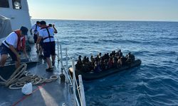 Geri itilen 41 düzensiz göçmen kurtarıldı