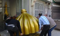 Yapılan minare alemi, Amasya'daki camiye yerleştirilecek