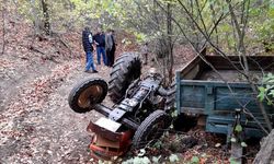 Simav'da traktör devrildi; 1 Ölü