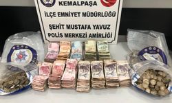 Dilencinin üzerinden 16 bin lira ele geçirildi