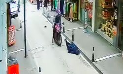 Uşak'ta motosiklet yayaya çarptı