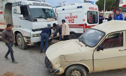 Kamyonla otomobilin çarpışması sonucu 1 kişi yaralandı