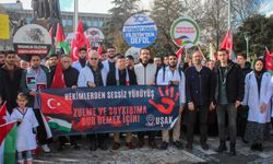 Uşak'ta İsrail'in saldırıları protesto edildi