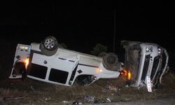 Paşacık köyü kavşağında kaza: 1'i ağır 8 kişi yaralandı