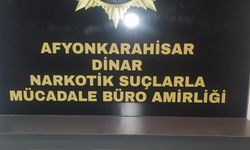 Dinar'da otomobilde uyuşturucu yakalandı