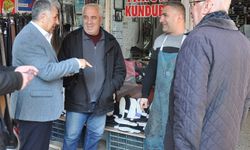 Karabağlar Belediye Başkan adayı Tunç, esnafı ziyaret etti