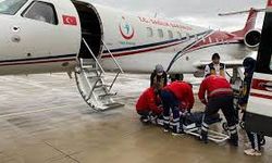 Aydın'da iki hasta ambulans uçakla hastaneye ulaştırıldı