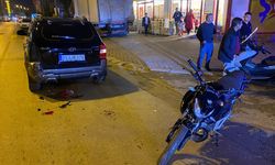 Nazilli'de cipe çarpan motosikletin sürücüsü yaralandı