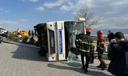 Aydın'da Halk Otobüsü Devrildi!