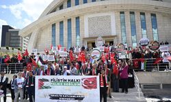 Uşak Üniversitesi'nde İsrail'in Gazze'ye saldırıları protesto edildi