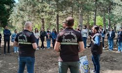 Kütahya'da olay yeri inceleme ekibi, Adli Bilimler Bölümü öğrencilerine eğitim verdi