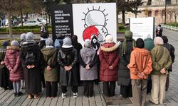 İzmir'de üniversite öğrencileri "Filistin nöbeti" başlattı