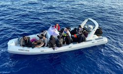 Fethiye açıklarında 18 düzensiz göçmen kurtarıldı