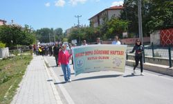 İscehisar'da "Hayat boyu öğrenme" yürüyüşü yapıldı