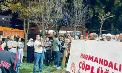 İzmir'de Harmandalı Katı Atık Düzenli Depolama Tesisi'nin kapatılmaması protesto edildi