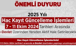 Hac Kayıt Güncelleme İşlemleri 7 Ekim'de Yeniden Açılıyor