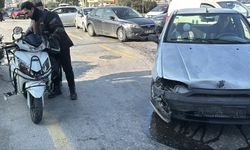 Aydın'da otomobille çarpışan motosikletin sürücüsü yaralandı