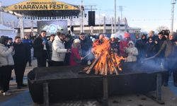 Afyonkarahisar'da "3. KaravanFest"in kamp ateşi yakıldı