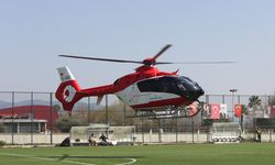 Hava ambulansı amatör maçı 5 dakika erteletti