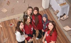 Uşak ve Banaz'da yaşanan kuraklığı Sakura ağacından esinlenerek yansıttılar!