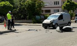 Tire'de ki motor kazasında 15 yaşındaki çocuk ağır yaralandı