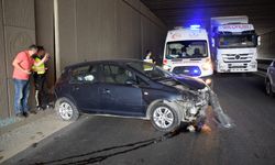Turgutlu'da alt geçitte trafik kazası; 5 yaralı!
