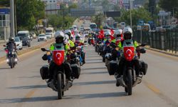 Denizli'de Jandarma Teşkilatının 186. kuruluş yılına özel motosikletli konvoy