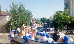 Nazilli'de tekneli sünnet konvoyu !