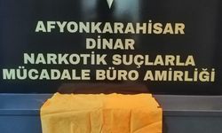 Afyonkarahisar'da yasaklı maddeden 1 şüpheli tutuklandı