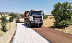 Murat Dağı üzerinden Uşak ve Banaz arasındaki yolda çalışmalar sürüyor