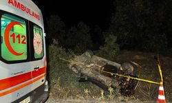 Banaz'da araba şarampole devrildi 16 yaşındaki Kazım Sağcan hayatını kaybetti!
