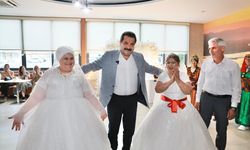 Pamukkale'deki Gülizar Kızılhan ve Selma Erfidan'ın gelinlik hayali gerçek oldu