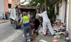 İzmir'de çöplüğe dönen evi belediye temizledi!