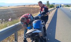 Afyonkarahisar'da kaz sonucu motosiklet sürücüsü öldü