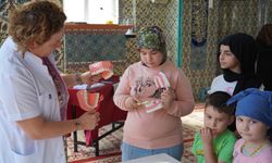 Uşak'ta yaz spor okulları ve Kur'an kursuna giden çocuklara sağlık eğitimi de veriliyor