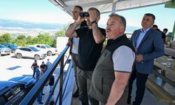 Uşak'ta orman yangınlarıyla mücadele! İbikli ve Ağıroluk gözetleme kulelerinde inceleme yaptı